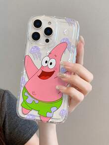 SPONGEBOB 1个时尚卡通创意全屏紫色水母星空图案透气防震手机壳，适用于三星/苹果17/16/15/14/13/12/11 Pro Max/12 Pro/14 Plus等型号 - 彩色 - 查看 8