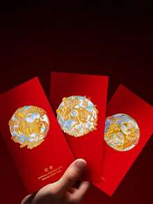 6pcs Horse Year Lai See Envelopes 2026 New Design Premium Chinese New Year Creative Red Packet Bags - Multicolor - View 6