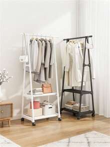 OBOVAY 1 Giá Treo Quần Áo Lớn Có Bánh Xe - Dễ Di Chuyển và Chứa Nhiều Quần Áo, Tiết Kiệm Không Gian, Thích Hợp Cho Phòng Trẻ Sơ Sinh, Phòng Ngủ Bé Trai, Phòng Ngủ Bé Gái, Quà Tặng Ngày của Mẹ, Đồ Dùng Cần Thiết Cho Phòng Trẻ Em, Đồ Dùng Cho Bé Trai, Đồ Dùng Cho Bé Gái - Nhiều màu - Xem 4