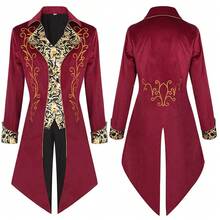 Men Cosplay Clothing - Burgundy - View 9