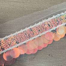 美人魚鱗片閃片網眼花邊蕾絲碎片,diy服裝、窗簾、家飾和其他服裝配件用材料 - 幻彩 - 查看 4