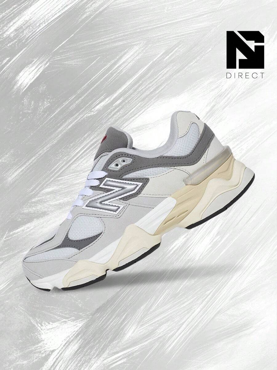 New Balance 9060 Rain Cloud (GS) - Women's Lifestyle Sneakers – Shose For Woman-Vintage-Spring & Summer-Inspired Running Shoes, Shock-Absorbing Comfort, Gym To Streetwear Casual Wear-Mother's Day Gifts-Father's Day Gift–GC9060GY - Rain Cloud/Castlerock - 查看 1