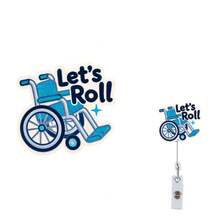 Expandable Nurse Badge Holder With Clip - Durable Acrylic, Fun Wheelchair Design, Suitable For Nurses, Doctors, RNs, LPNs - Perfect For Work And Office Use - 1 - View 8