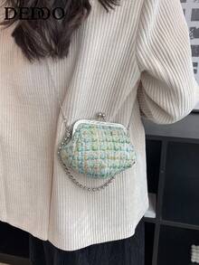 High-Grade Bag Handbag 2026 New Fashion Texture Online Celebrity Woolen Cross-Body Bag Chain Portable Bag - Multicolor - View 7