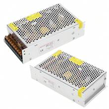 Switch Power Supply Driver Adapter DC12V Aluminum Alloy LED Screen Light Bar 3D Printer(S-240-12 (12v 20a 240W)AC110/220V±15% ) - Beis - Ver 2