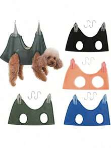 宠物猫狗修剪指甲约束袋、美容洗澡约束袋、美容吊床、宠物用品 - 彩色 - 查看 1