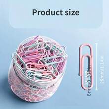 160pcs Colorful Paper Clips, Helpful Study & Office Supplies - Sets - View 6
