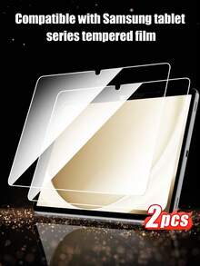 2片装高清钢化玻璃屏幕保护膜，兼容三星平板电脑等。防刮擦。 - 無色 - 查看 33