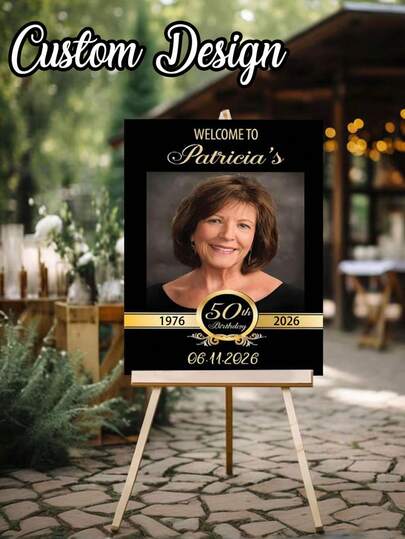 1 قطعة - ملصق حفلة عيد الميلاد الشخصي، لافتة ترحيب حفلة عيد الميلاد المخصصة، ملصق حفلة عيد الميلاد بدون إطار، ملصق قماشي باسم مخصص، ملصق ترحيب عيد الميلاد، مادة مطبوعة مسطحة، ديكور المنزل والحياة، زين منزلك، تذكار