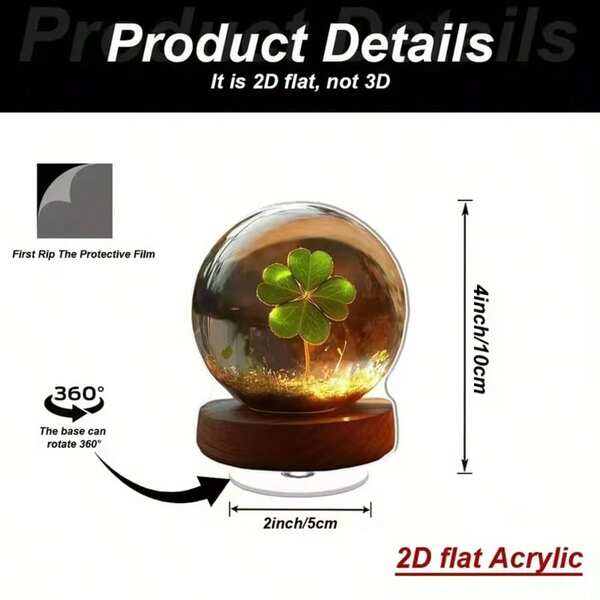 2D亚克力花园装饰品，LOVE桌面摆件，旋转底座户外装饰，防水草坪配件，浪漫花园平摆礼品