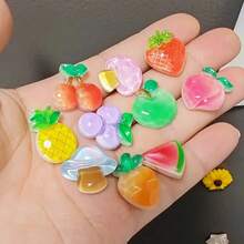 10pcs Cartoon Fruit Fridge Magnets, Oval ABS Decorative Refrigerator Stickers, Suitable For Office, Kitchen, Whiteboard, Storage Cabinet, Dishwasher, Home Decor, Christmas Gift - Multicolor - View 6