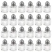 Salt And Pepper Shakers Set - 24-Piece Set - Glass Kitchenware Mini Salt And Pepper Holders Transparent Holds 15 G - Transparent - View 1