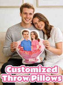 Cojín personalizado con foto, cojín con foto de pareja, regalo del Día de San Valentín - Subir personalización de imagen - Ver 8