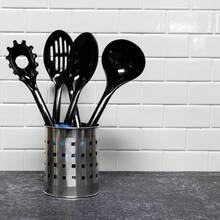 Nylon Pasta Fork For Spaghetti Cooking And Serving Blue Black Kitchen Utensil - 1 - View 4