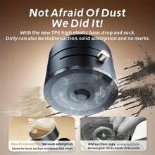 可调节吸盘式磁吸手机支架，带真空吸盘，360度旋转，通用型免提折叠手机支架，弹簧礼品 - 黑色 - 查看 4