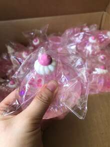 1pc Jelly Texture Mini Cake Squishy Toy, TPR Elastic Squeeze Stress Relief Toy, Ultimate Relaxation Tool For Adults - Multicolor - View 7