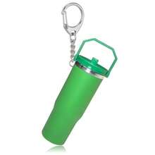 LAEKOU Mini Cup Keychain Compatible With Stanley Cup, Cute Tumbler  Holder Key Chain For Purse Bag Backpack - LightGre1en - View 1