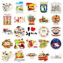 50 pièces Autocollants de paysage de voyage extérieur d'Australie/Maldives/Espagne, convenant pour ordinateur portable, bouteille d'eau, guitare, vélo, , pare-chocs, bagage, planche à roulettes, graffiti, autocollants mignons, meilleur cadeau pour les adolescents et les jeunes adultes, fournitures de scrapbooking - 50 pièces - Voir 10
