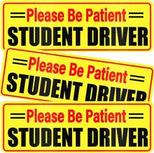 Reflective Student Driver Magnet Set 3pcs Novice Car Stickers Removable Exterior Decals - Student Driver - View 7