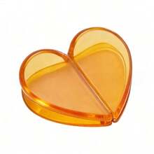 Women's Heart-Shaped Magnetic Hair Clips - Acetate Fiber Seamless Hair Accessories, Leopard Print And Solid Color Hair Clips Suitable For Buns And Chignons, An Ideal Gift - Multicolor - View 6