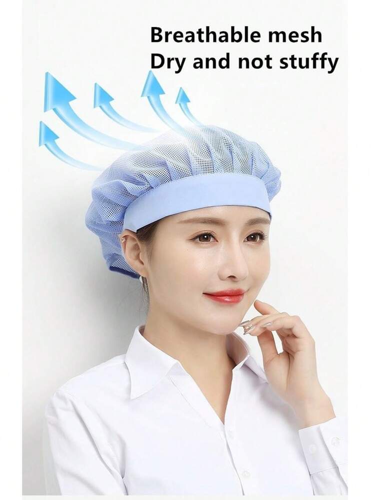 3pcs, Adults Chef Hat, Chef Cap For Men Women, Adjustable Cooking Hat With Elastic Band, Reusable Chefs Hat, Professional For Kitchen Coffee Restaurant Food Service, Kitchen Supplies, Accessories, - 彩色 - 查看 3
