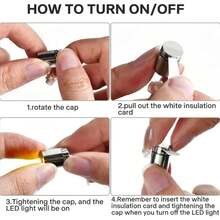 10/50 Uds bombillas LED en miniatura luces de repuesto bombillas operadas por batería iluminación luminosa decoración hecha a mano linterna de Camping IMC8 - Blanco - Ver 8