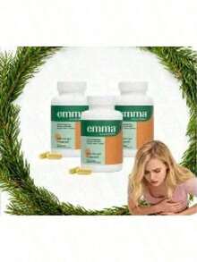Bestseller!EMMA 3pack- Gut Health Support - Cleanses Intestines, Restores Digestion, Regulates Bowel Movement 180pcs.Supplement Vitamin,Free Shipping. - 3 - Xem 4