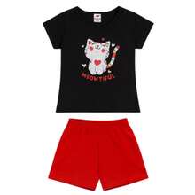 Kit 8 Peças Conjuntos Infantis Femininos - Camisetas e Shorts (1 a 12 anos) - 4 Conjuntos - Visão 4