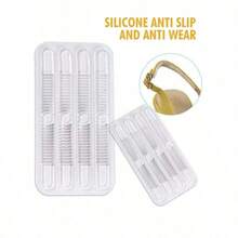Pack Transparent Silicone Anti-Slip Strips For Heel Grips And Shoe Pads Avoiding Grinding Feet For Women High Heels Women Pumps, Accessories Gift Ideas - Clear - View 3