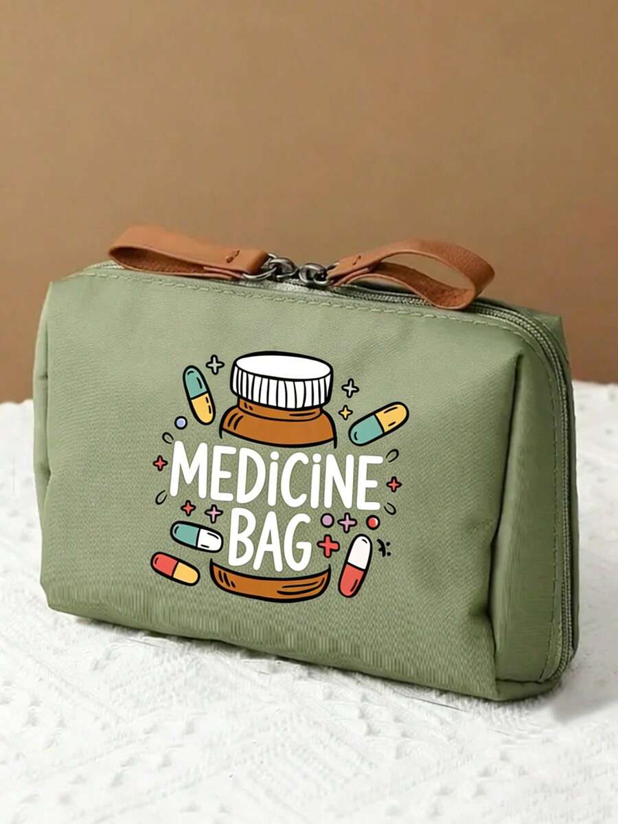 Portable Pill Pouch, Compact Travel Medicine Bag, Convenient Daily/Outdoor/Travel Medication Organizer, Essential For Health-Conscious Frequent Travelers, Must-Have Medical Accessory, Multi-Functional Fabric Small Pill Bag, Portable First Aid Kit, Outdoor Travel Medicine Pouch, Dormitory Emergency Medicine Storage Bag (Multiple Colors Available)
