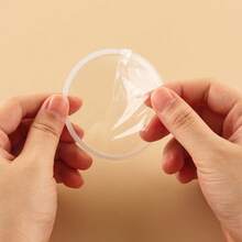 10PCS Clear Plastic Dimensional Shaker Domes Cards For Card Making Handmade Crafts Clear Pouch Cover Scrapbooking Tool Birthday Gifts - Circle - View 5