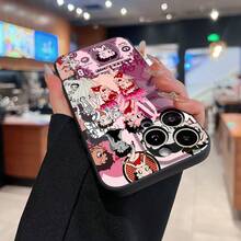 17、 16 Pro Max、 15 Pro Max、 13、 12に対応したベティ・ブープの楽しい柄の電話ケース。TPU素材で作られており、耐衝撃性と落下保護性を備え、スタイリッシュで遊び心のあるデザインで、あらゆる機会に友人、家族、愛する人へのプレゼントに最適です。 - ブラック - チェックする 5
