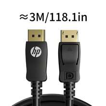 HP Cable DP DP1.2, 4K (3840*2160), 144Hz, Cable de conexión de datos 4k/2k para monitor de computadora, interfaz de tarjeta gráfica DisplayPort, Cable DP a DP 1.2 - Negro - Ver 13