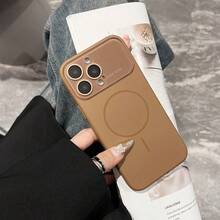 Funda para teléfono: Funda magnética con ventana grande inspirada en líquido compatible con iPhone 17 Pro, funda moderna para iPhone 17 Air, funda para iPhone 17, diseño creativo - Naranja - Ver 7