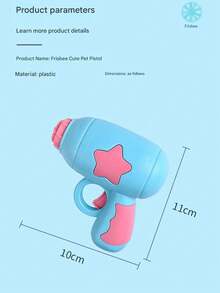 3件套宠物狗玩具 - 飞盘枪、竹制蜻蜓枪、互动宠物狗玩具、飞盘枪、趣味狗狗玩具枪 - 彩色 - 查看 3