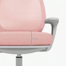 Ergonomic Swivel Office Chair, Height Adjustable, 55 X 48 X 82.5-94.5 Cm, Pink - Pink - View 8