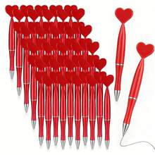 1/5/10/20pcs Valentine's Day Gift Creative Heart-Shaped Pens, Office Supplies Small Gift, Heart Pens, Holiday Items - Multicolor - View 9