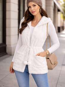 Women Overcoats - White - View 4