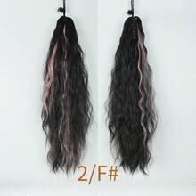 Claw Ponytail Extension 26 Inch Water Wave Wavy Curly Clip In Hair Extensions Soft Synthetic Hairpiece For Women - Black Brown - View 17