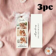 1/3 Sets Customized Photo & Text Bridesmaid Proposal Cards, Photo Booth Bridesmaid Proposal Cards, "Will You Be My Bridesmaid?" Funny Maid Of Honor Proposal Cards, Bridesmaid/Groomsman Cards - Multicolor - View 8