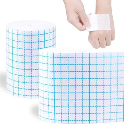 Non-Woven Fabric Stretchable Adhesive Tape, Non-Woven Fabric Sticky Bandage, Breathable Bandage Tape, Self-Adhesive Elastic Bandage, Emergency Kit Protective Stretch Bandage Film