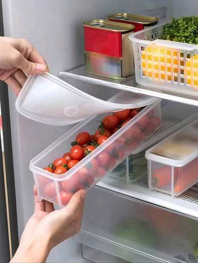 高级密封食品储存套装 - 德国设计方形容器，PP材质，适用于面条/水果/蔬菜，豪华厨房收纳整理套装及厨师礼品