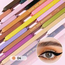 Pudaier 24 couleurs Surligneur diamant et stylo mat - Ombre à paupières longue tenue, imperméable, anti-taches avec effet pailleté - Parfait pour les festivals de musique, les fêtes et le maquillage quotidien - #04 - Voir 8