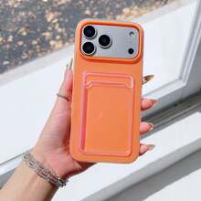 The New Two-In-One Jelly Card Holder Phone Case Is Compatible With Phone 17 Pro Max/17 Pro/17/16 Pro Max/16 Pro/16/16 Plus/15/15 Pro Max/15 Pro/15 Plus/14 Pro Max/14 Pro/14 Plus/14/13 Pro/13 Pro Max/13/12 Pro/12 Pro Max/12/11. - Yellow - View 6