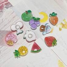10pcs Cartoon Fruit Fridge Magnets, Oval ABS Decorative Refrigerator Stickers, Suitable For Office, Kitchen, Whiteboard, Storage Cabinet, Dishwasher, Home Decor, Christmas Gift - Multicolor - View 7