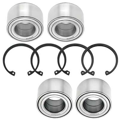 Front & Rear Wheel Bearings Kit Replacement For Polaris Ranger 400 425 500 570 700 800 3515087 3515088 3585502 3514635 3514634, 4PCS