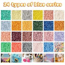 3100 pezzi Kit di perline da fondere da 2,6 mm, adatto per la realizzazione di gioielli fai-da-te, braccialetti, pendenti, decorazioni, regalo perfetto per l'artigianato con perline Perler - scrivi doudou - Visualizzare 3