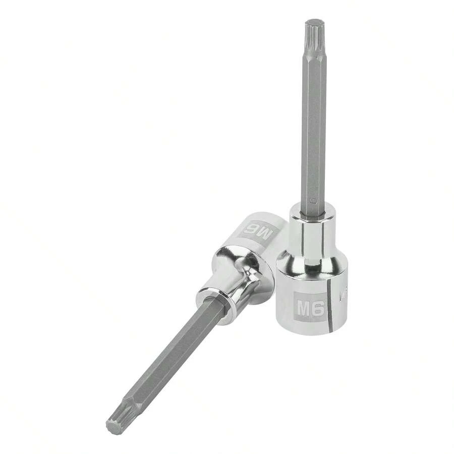 2-Piece Kit - M6 Long Point Bristol Socket, 1/2" Drive, Truper - A - View 1