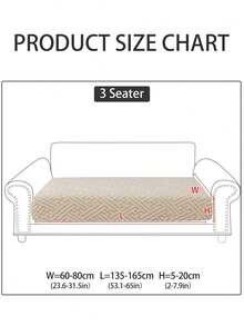 1pc Modern Minimalist Plush Sofa Slipcover, Non-Slip Durable Stretch Cover, Suitable For 1/2/3/4 Seater Sofa In Living Room/Bedroom, Pet-Friendly, Machine Washable - Nian Chu - Beige - View 10