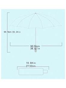 1 Stück automatischer Regenschirm mit Knopfdruck, Fruchtmuster, UV-Schutz, Sonnenschutz, faltbar für Frauen für Schule, Büro, Haushalt, Reisen, Schulsachen - Grün - Übersicht 3